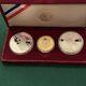 Proof 1983-1984 Olympic 3 Coin Set $10 Gold Eagle And 2 Silver Dollars