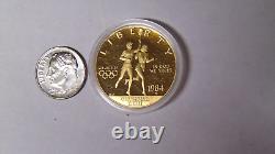 Proof 1984-W $10 Gold Olympic Coin 0.48375 oz of Gold Los Angeles Olympiad