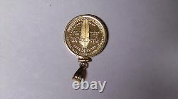 Proof 1987 US Constitution $5 Gold Commemorative in 14kt Gold Bezel Coin Frame