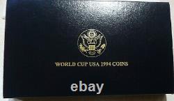 Proof Gold 1994 World Cup Coin Commemorative, $5.00 Gold Coin OGP WithCoA
