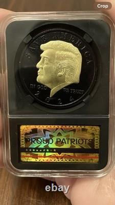 Proud Patriots Donald Trump 2024 US Commemorative Coin 4 Coins 24k Gold Plated