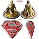 Pure Silver Gold Plated Coin The Last Son Of Krypton And Superman's Shield
