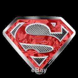 Pure Silver Gold Plated Coin The Last Son of Krypton and Superman's Shield