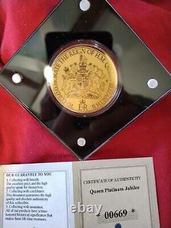 Queen Elizabeth II Platinum Jubilee Solid Gold (1/200 oz.)Commemorative Coin