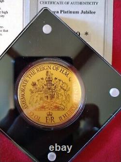 Queen Elizabeth II Platinum Jubilee Solid Gold (1/200 oz.)Commemorative Coin