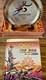 Rare 2008 Beijing Great Olympics Commemorative Book & Gold Display Plate Bundle