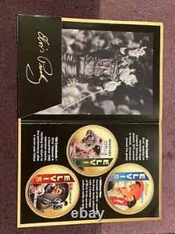 RARE Elvis Commemorative Collection Coins 24 Carat Gold Plated AS NEW WITH COAs