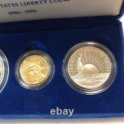 Rare $5 Gold Coin 21.6K Statue of Liberty USA Liberty Coin Commemorative