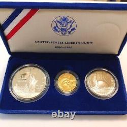 Rare $5 Gold Coin 21.6K Statue of Liberty USA Liberty Coin Commemorative