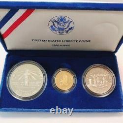 Rare $5 Gold Coin 21.6K Statue of Liberty USA Liberty Coin Commemorative