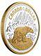 Rare Canada 2 Oz Silver Gold Plated Dollar Coin, Arctic Territories, 2020
