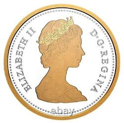 Rare Canada 2 oz Silver Gold Plated Dollar Coin, Arctic Territories, 2020