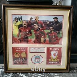 Rare LFC collectible commemorative limited edition 127/200 print inc gold coins