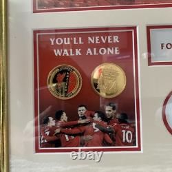 Rare LFC collectible commemorative limited edition 127/200 print inc gold coins