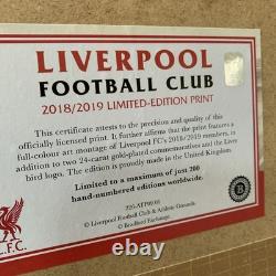 Rare LFC collectible commemorative limited edition 127/200 print inc gold coins