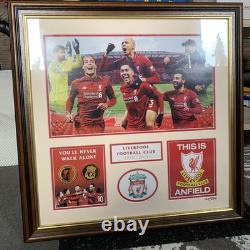 Rare LFC collectible commemorative limited edition 127/200 print inc gold coins
