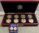 Rare Limited Ed Wwii Victory 24k Gold Plated Proof 8 Coin Set Bradford Exchange