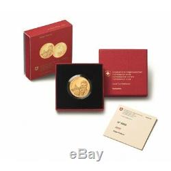 Roger Federer 2020 50 Swiss Francs Gold Coin Proof Commemorative Coin