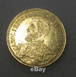 Romania 1906 12½ Lei Commemorative Gold Coin KM# 36