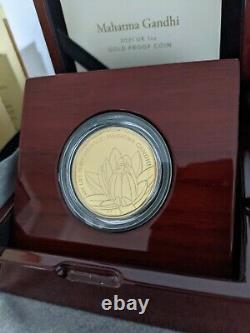 Royal Mint Mahatma Gandhi 2021 UK 1 oz Gold Proof Coin