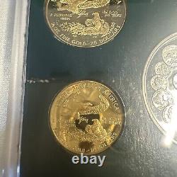 SUPERB GEM BU PROOF 1993 5-Coin Proof Gold & Silver Philadelphia Set (withOGP)