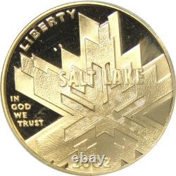 Salt Lake City Olympic Games Commemorative 2002 W Proof Gold $5 Coin