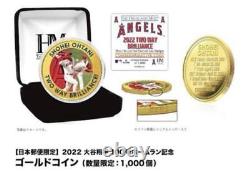 Shohei Ohtani Major No. 100 Home Run Commemorative Gold Coin 2022
