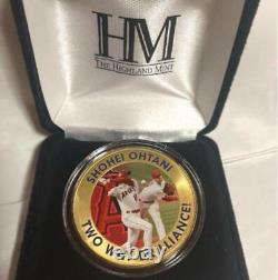 Shohei Ohtani Major No. 100 Home Run Commemorative Gold Coin 2022