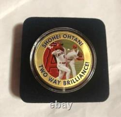 Shohei Ohtani Major No. 100 Home Run Commemorative Gold Coin 2022