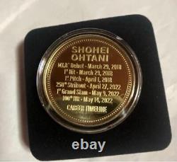 Shohei Ohtani Major No. 100 Home Run Commemorative Gold Coin 2022