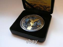 Silver Mexico Libertad King Colorized and Gold Gilded Coin