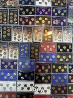 State Commemorative Quarters 1999-2002 Statehood Gold & Platinum Coins Lot Of 52
