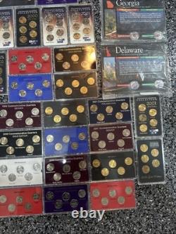 State Commemorative Quarters 1999-2002 Statehood Gold & Platinum Coins Lot Of 52