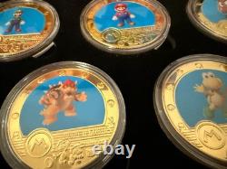Super Mario Gold Plated Coin Collection Display Set 0187