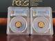 Two (2) Pcgs Certified 1917 Mckinley Gold $1 Commemorative Coins (cleaned)