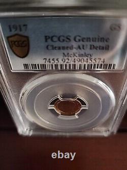 TWO (2) PCGS Certified 1917 McKinley GOLD $1 Commemorative Coins (CLEANED)