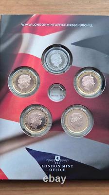 The 2015 Winston Churchill Inspiration To A Nation 5 Coin Collection Gold Set