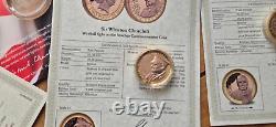 The 2015 Winston Churchill Inspiration To A Nation 5 Coin Collection Gold Set