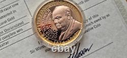 The 2015 Winston Churchill Inspiration To A Nation 5 Coin Collection Gold Set
