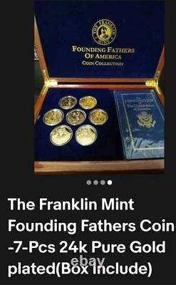 The Franklin Mint 24K Gold Coins Collectors' Set with Display Box & Fact Cards