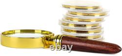 The Franklin Mint Founding Fathers Coin Collection 7-Piece 24-Karat Gold-Plate