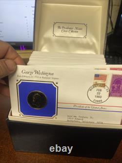 The Presidential Medals Cover Collection 24k Gold Plated Commemorative Coins 40