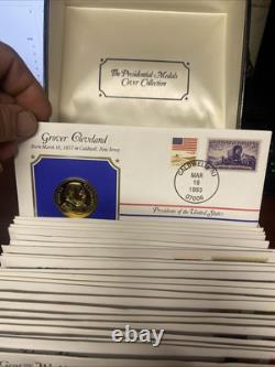 The Presidential Medals Cover Collection 24k Gold Plated Commemorative Coins 40