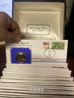 The Presidential Medals Cover Collection 24k Gold Plated Commemorative Coins 40