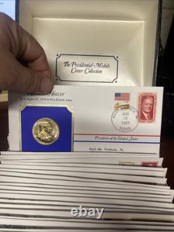 The Presidential Medals Cover Collection 24k Gold Plated Commemorative Coins 40