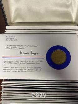 The Presidential Medals Cover Collection 24k Gold Plated Commemorative Coins 40