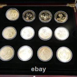 The Royal House Of Windsor Gold Plated Coin Collection Boxed coa x24 All Perfect