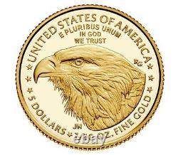 UNOPENED 2021-W 1/10 Oz. American Eagle Ounce Gold Proof Coin T-2 (21EEN)