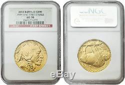 USA 2006 Buffalo 1 oz Gold Coin NGC MS70 First Strikes