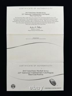 US Gold Coin 8.3g 90% Gold 2015 US Marshalls 225th Commemorative Coin Program